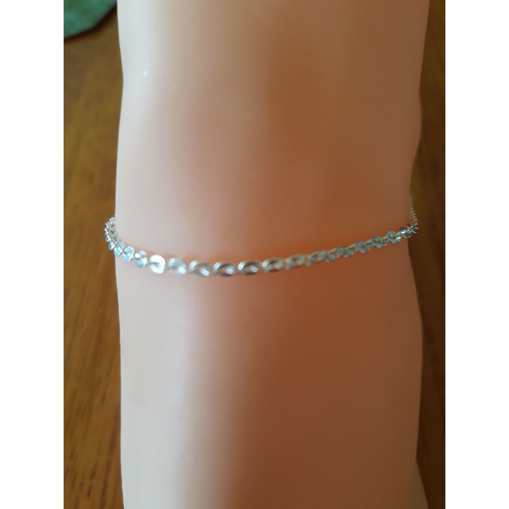 925 Sterling silver Anklet/ bracelet 10"